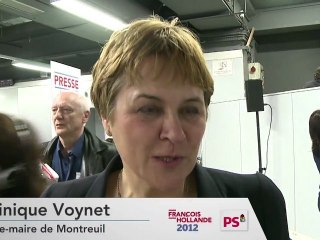 Dominique Voynet au Meeting de Paris Bercy