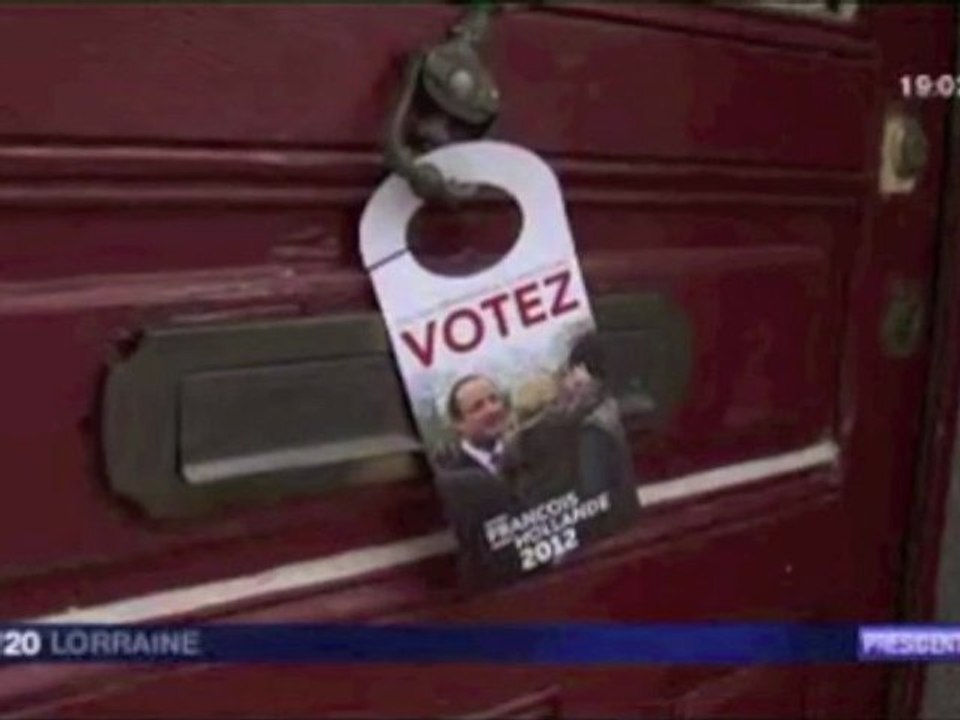 Action porte à porte pour François Hollande à Nancy