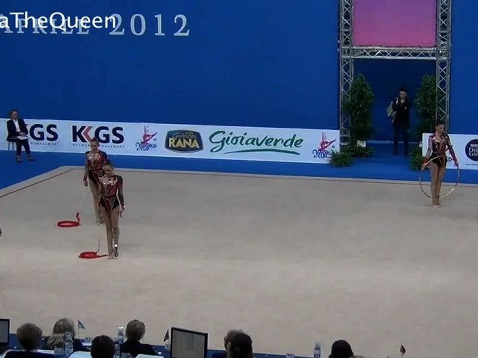 Ukraine 2012 WC Pesaro AA 2 hoops 3 ribbons