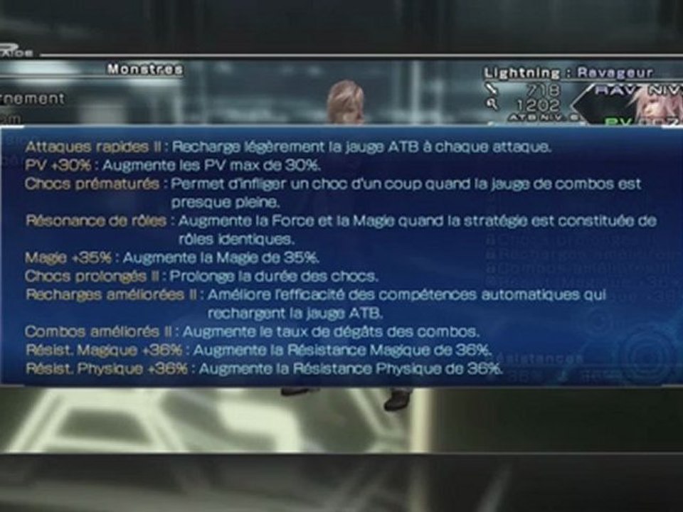 Final Fantasy XIII-2 - Lightning - meilleurs compétences et développement