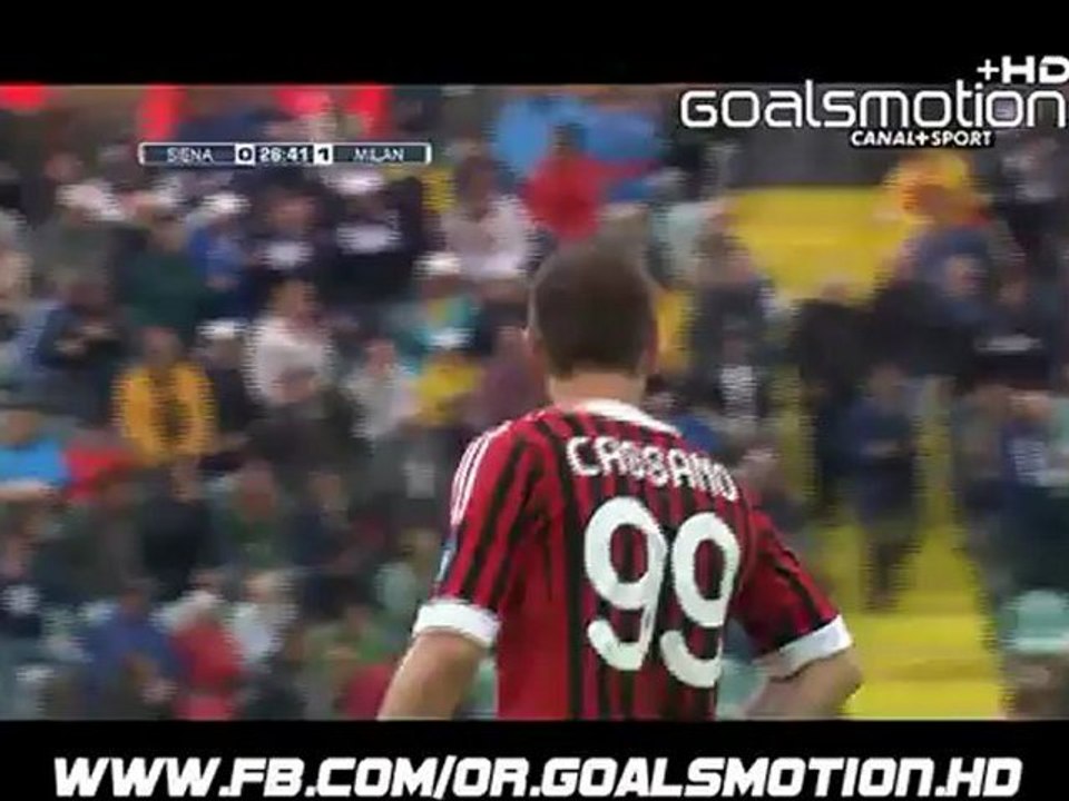 Siena 0 - 1 AC Milan #Cassano