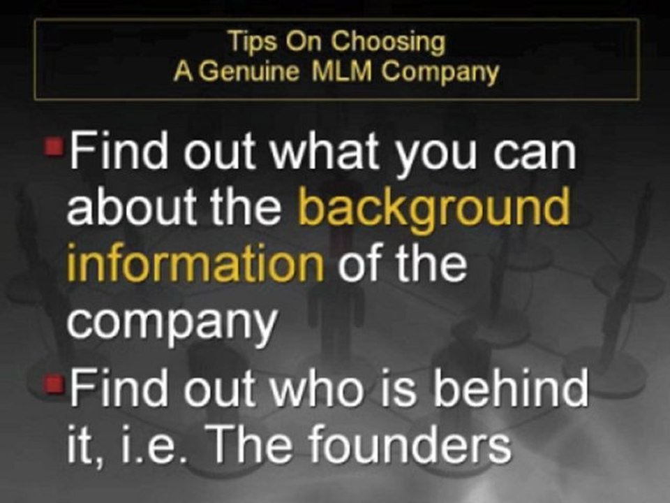 Tips On Choosing A Genuine MLM Company