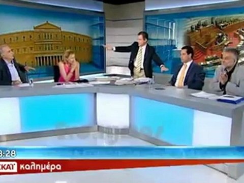 Άγριος καβγάς μεταξύ Καμμένου - Γεωργιάδη on air