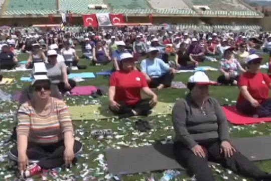 3 bin kişi statta plates yaptı