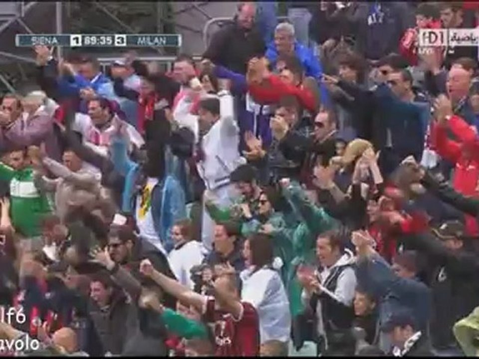 Siena 1 - 4 AC Milan Goals 29-4-2012