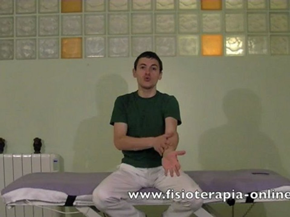 Estiramiento de los músculos flexores del antebrazo.