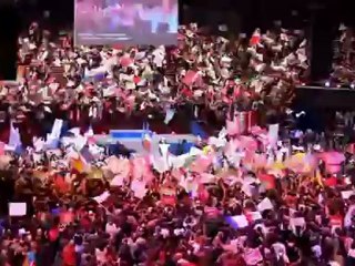 Meeting de François Hollande à Bercy le 29 avril 2012