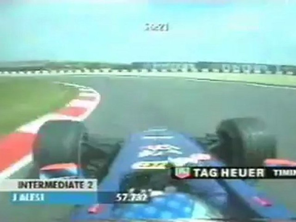 Essais de Jean Alesi a Barcelone , Espagne sur Prost-Peugeot en 2000 .