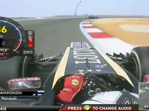 Formula 1 - Bahrain GP 2012 - Onboard - Räikkönen vs Vettel