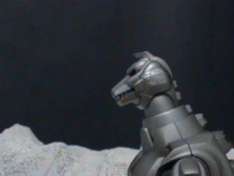 Bored Stop Motion: SpaceGodzilla Vs Mechagodzilla