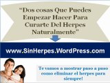 Como curar el herpes | Tratamiento natural para el herpes