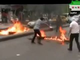 فري برس دمشق قطع طريق كورنيش الميدان ردا على قتل الناشط عبد الكريم    29 4 2012 Damascus
