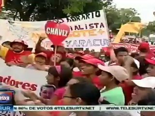 Campesinos marchan a favor de Ley del Trabajo en Venezuela