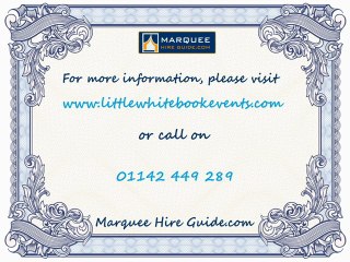 Marquee Hire Guide's Quick Tip Clip #9 – Little White Book