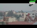 فري برس حمص القصير   قناصة الأسد فوق المدارس والبلدية    29 4 2012 Homs