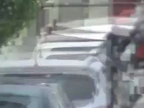 فري برس حماه المحتلة آثار القصف على حي طريق حلب 29 4 2012 Hama