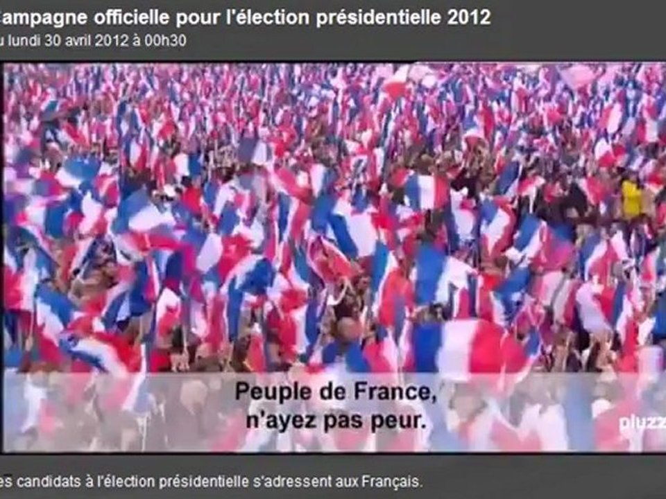 CAMPAGNE PRESIDENTIELLE 2012: NICOLAS SARKOZY FRANCOIS HOLLANDE