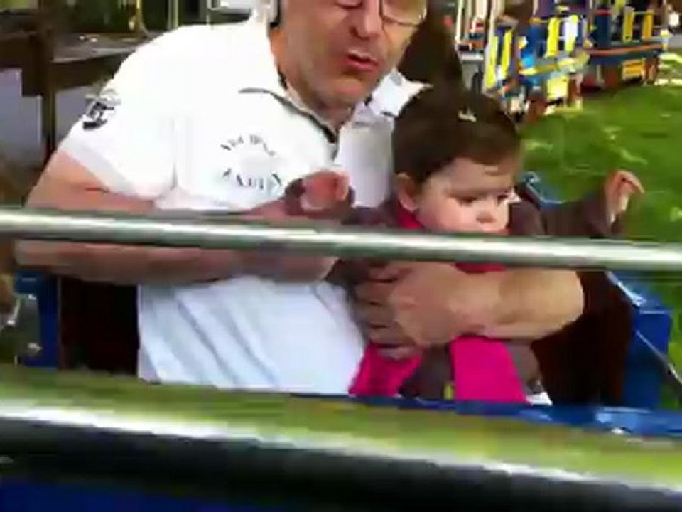 Une passagère du petit train