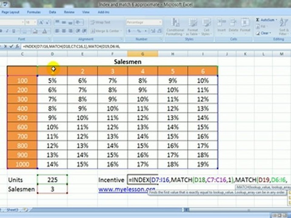 Index And Match 6 - 2 Way Lookup  (English)