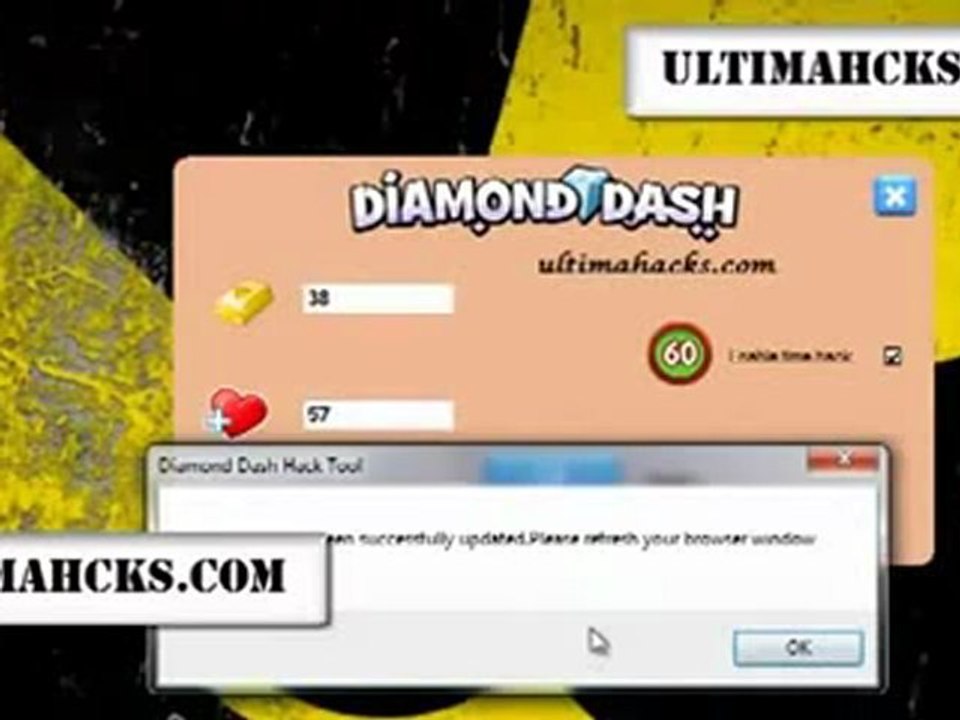 Diamond Dash Gold and Life Hack Cheat---FREE Download---May June 2012 Update