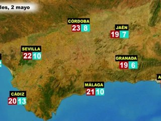 El tiempo en España por CCAA, el martes 1 y miércoles 2 de mayo