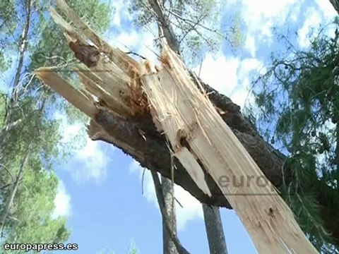 Un tornado azota Aigües Vives y hiere a mujer