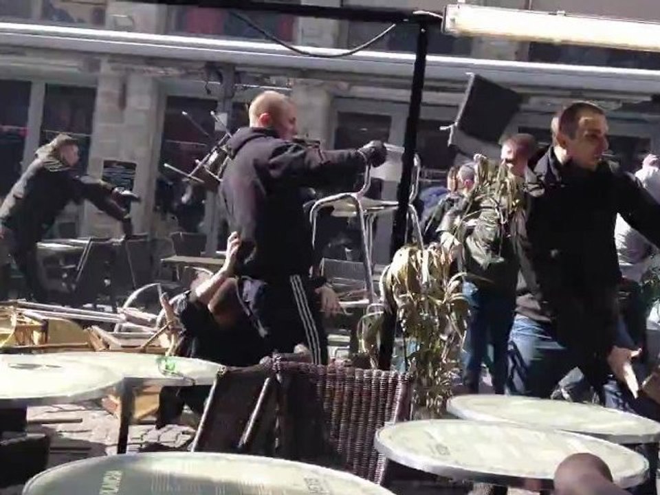 Bagarre supporters Lille LOSC vs PSG