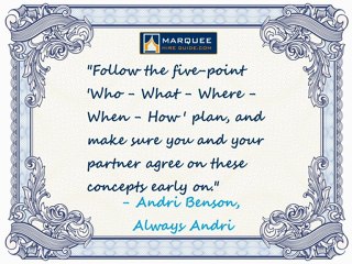 Marquee Hire Guide's Quick Tip Clip #11 – Always Andri