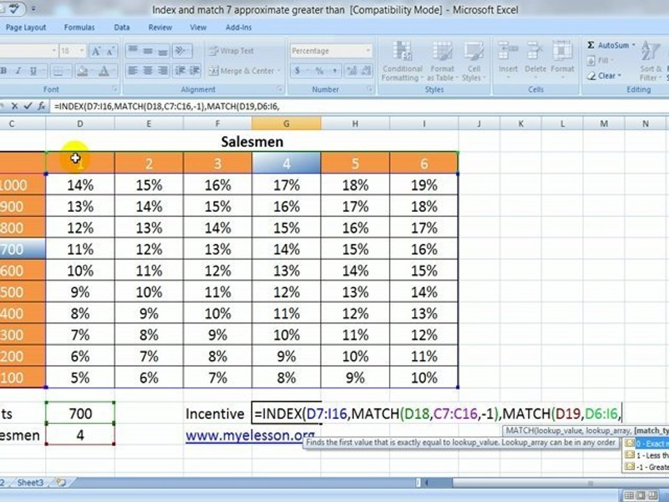 Index And Match 7 - 2 Way Lookup  (English)