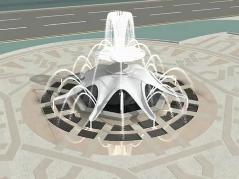 Фонтан в Баку по проспекту Баринова