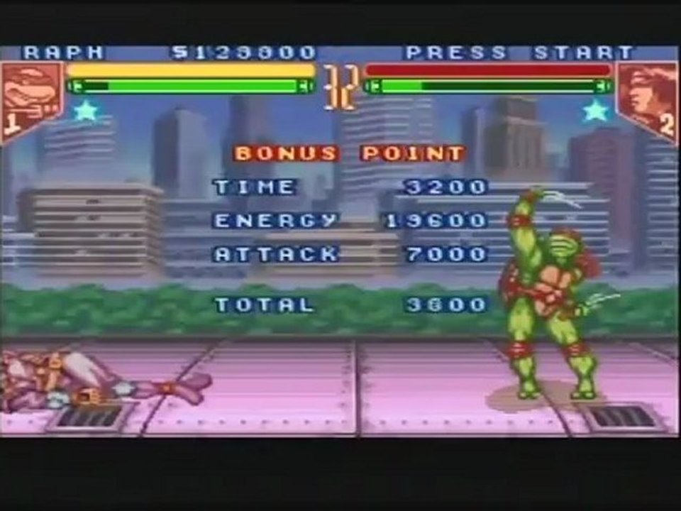 Teenage Mutant Hero Turtles: Tournament Fighters SNES - Raphael partie 4-4