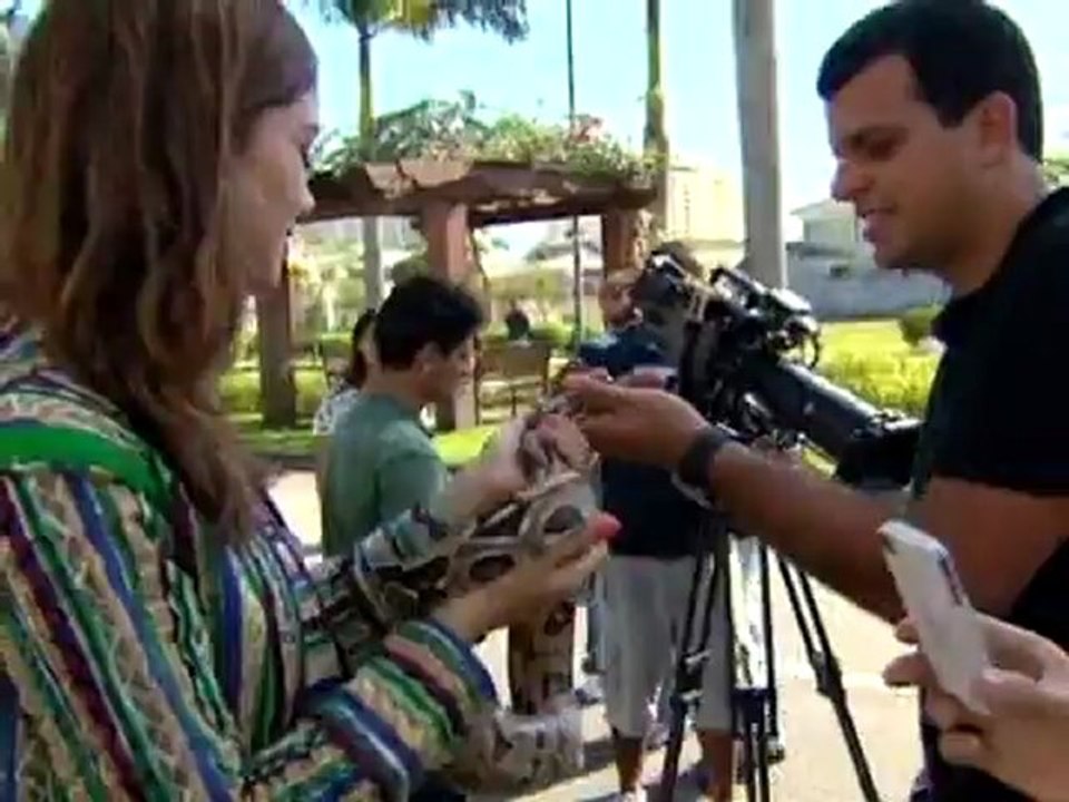 Video Show 13/01/12  - Sophie Charlotte monta seu diario de gravação do acidente de Amalia