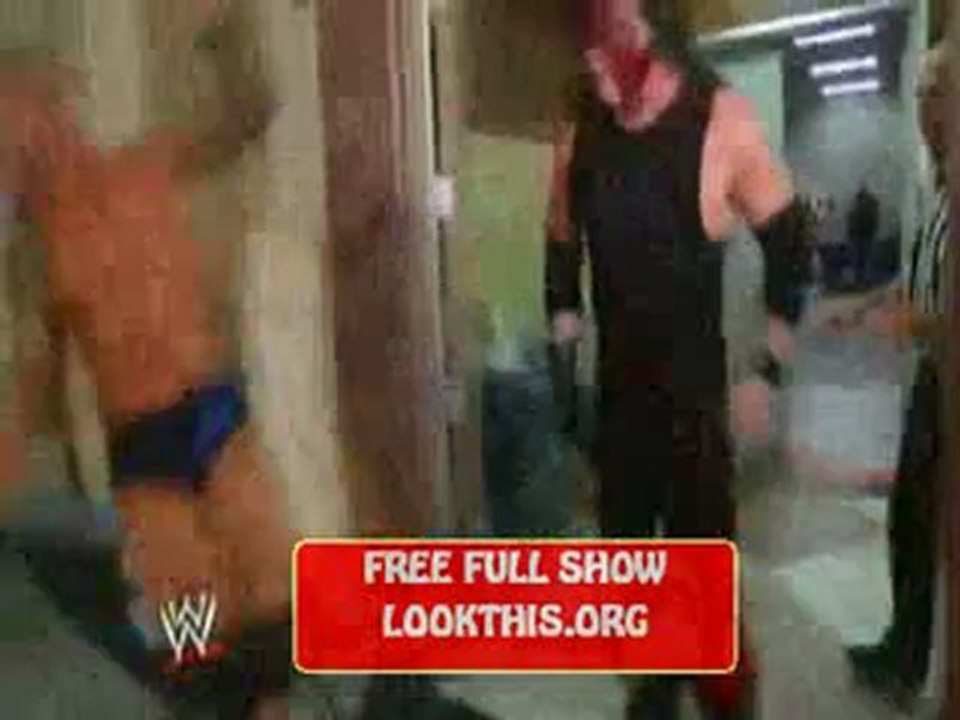 Kane vs Randy Orton backstage fight WWE Extreme Rules 2012