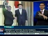India y Japón suscriben acuerdos económicos