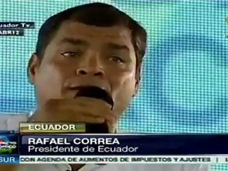 Vamos a cumplir con el sector agrario: Rafael Correa
