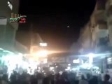 فري برس دير الزور  مظاهرة مسائية لسباع الدير في شارع حسن الطه 30 4 2012