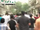 فري برس ريف دمشق زملكا مظاهرة ردا على انتشار عصابات الأسد في البلدة وتكسير المحلات 30 4 2012 ج1 Damascus