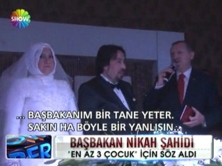 Başbakan Erdoğan nikah şahidi oldu - 30 nisan 2012