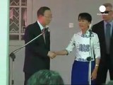 Birmanie : Ban Ki-moon rencontre enfin Aung San Suu Kyi