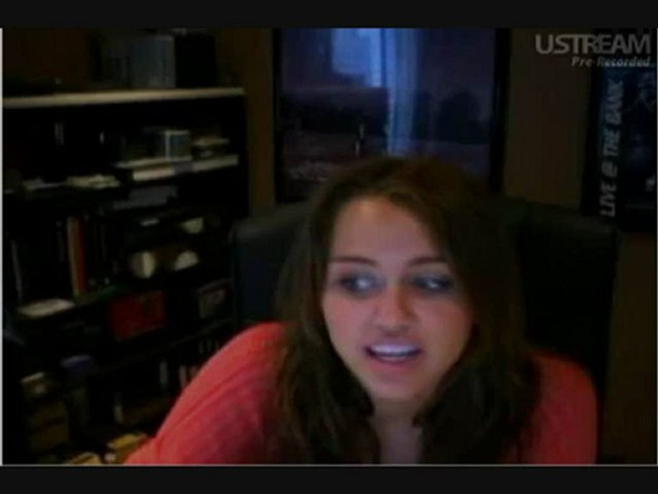 Miley Cyrus Talking About The Last Song & Liam Hemsworth On U-Stream - 2009