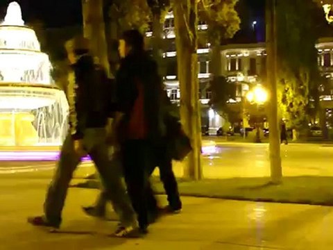 Фонтан на площади Сахил в Баку