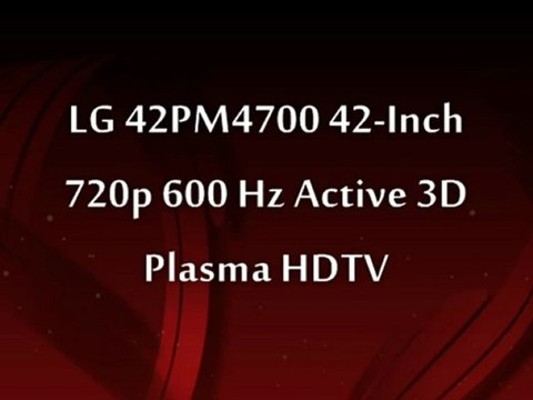 LG 42PM4700 42-Inch 720p 600 Hz Active 3D Plasma HDTV
