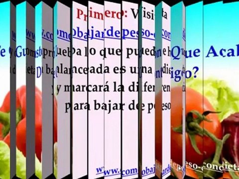 dietas balanceadas para bajar de peso