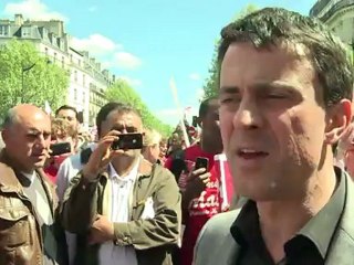 Intervention de Manuel Valls lors de la manifestation du 1er Mai