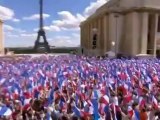 Around 200 Thousand Turn Out for Nicolas Sarkozy's May Day Rally in Front of Eiffel Tower