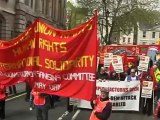May Day Protesters Rally in London Against Cuts