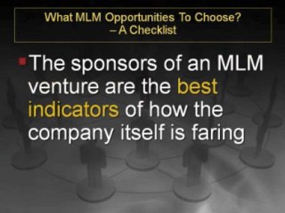 What MLM Opportunity To Choose? – A Checklist