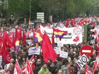 Dia de protestos na Espanha
