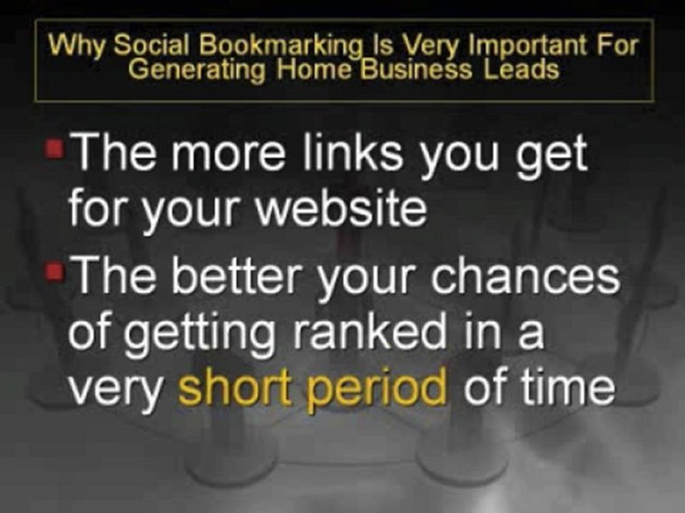 Why Social Bookmarking Is Very Important For Generating Home Business Leads