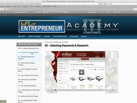 Selecting Keywords and Research for Amazon affiliates